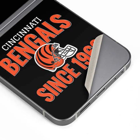NFL Cincinnati Bengals Helmet Galaxy Z Flip6 Skin